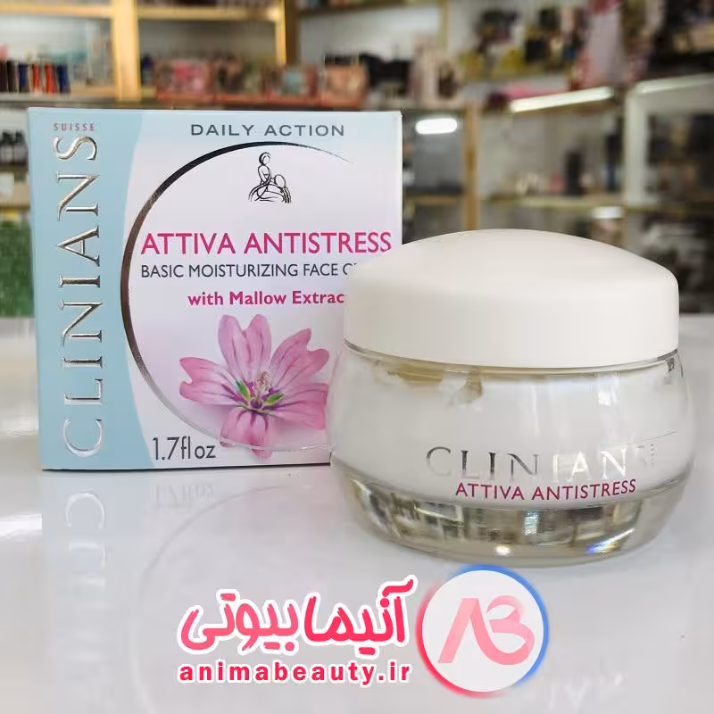 کرم مرطوب کننده گل خطمی کلینیانس ضد استرس پوست ایتالیایی
