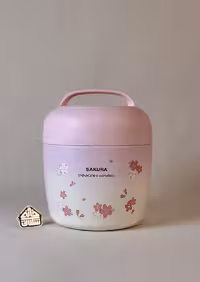 فلاسک غذا 980 میل طرح شکوفه های گیلاس ژاپن برند PINKAH کد002882