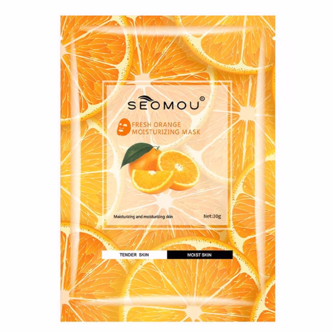 ماسک لطیف کننده ورقه‌ای پرتقال SEOMOU