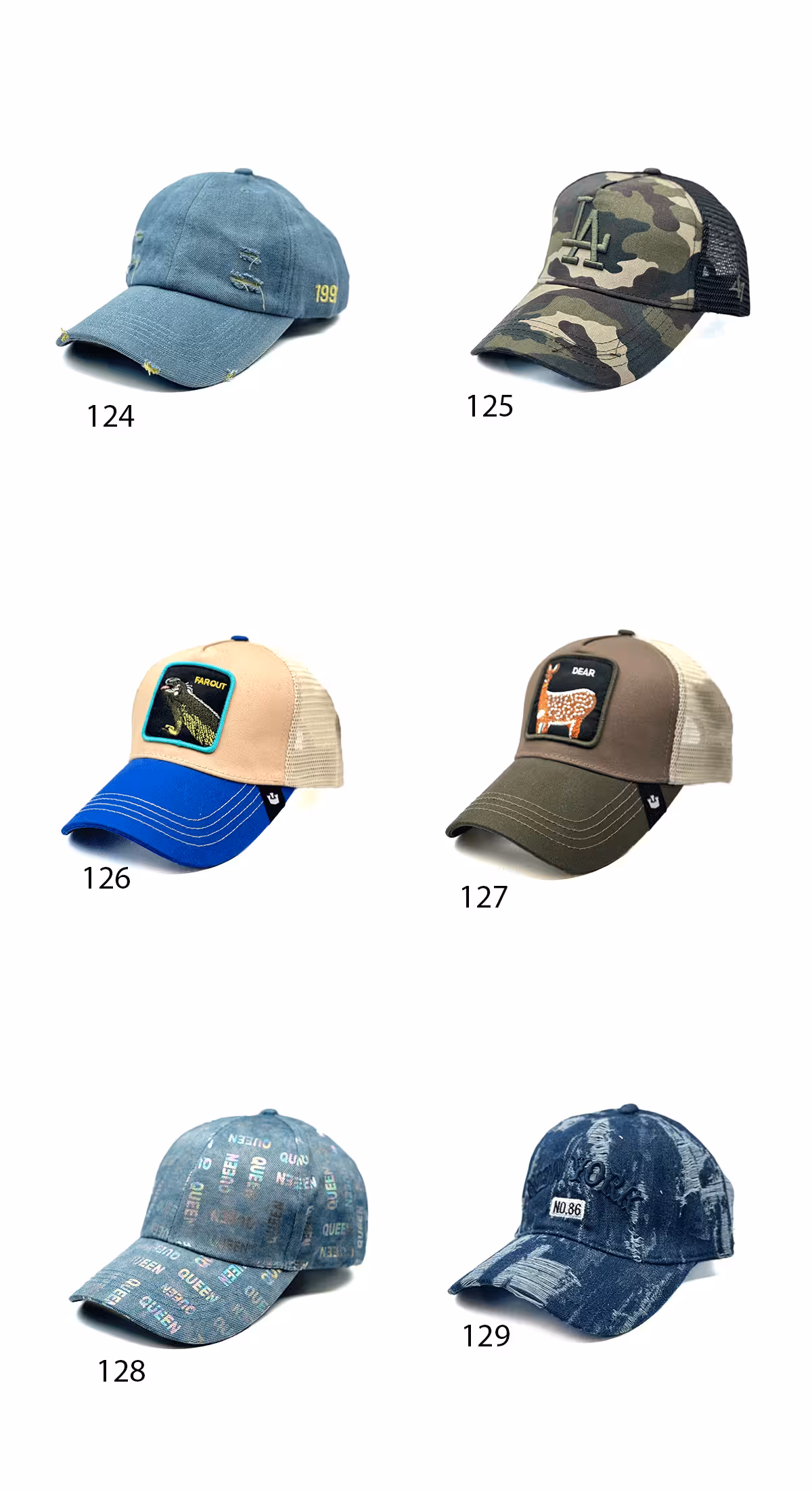 کلاه گورین و جین زاپ دار و کپ