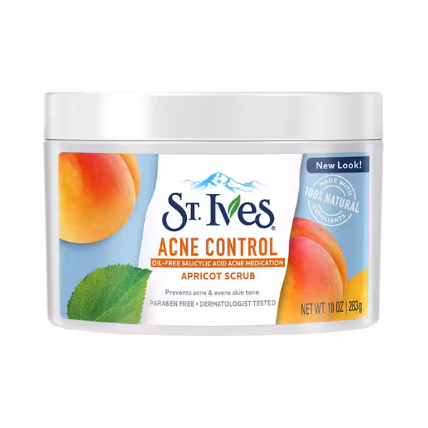 اسکراب صورت اس تی ایوز مدل Acne Control وزن 283 گرم