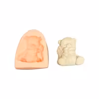 قالب سیلیکونی خرس پاپیون درشت 6 در 7 سانت