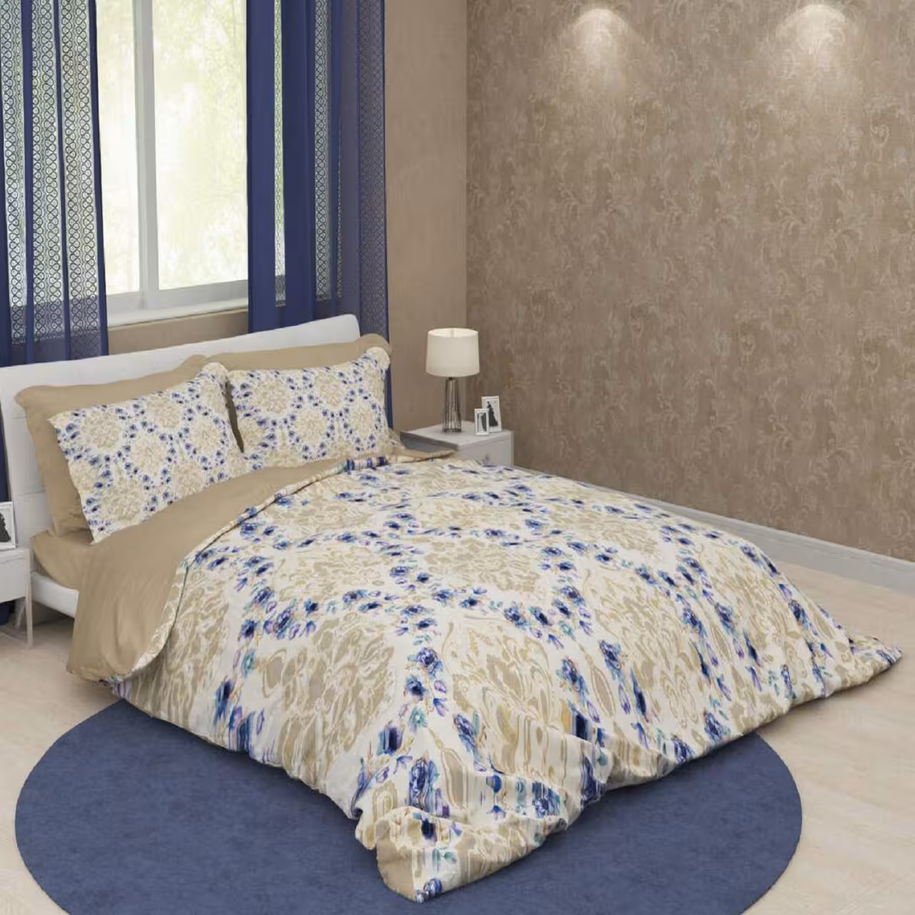 سرویس لحاف روتختی ترکسان کد D182 دو نفره 6 تکه