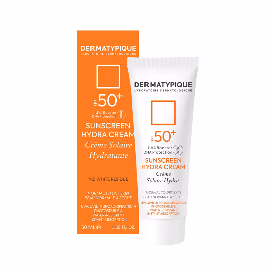 کرم ضد آفتاب  SPF50 مرطوب کننده بی رنگ درماتیپیک 50 میل