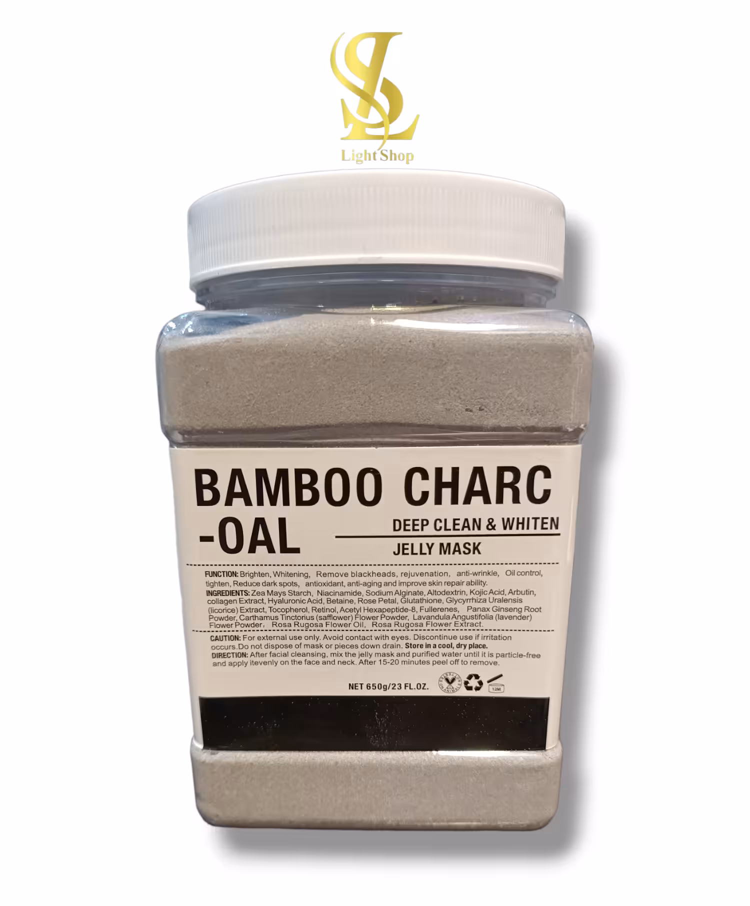 ماسک هیدروژلی زغال بامبو bamboo sharc_oalدکترمینایر 650g