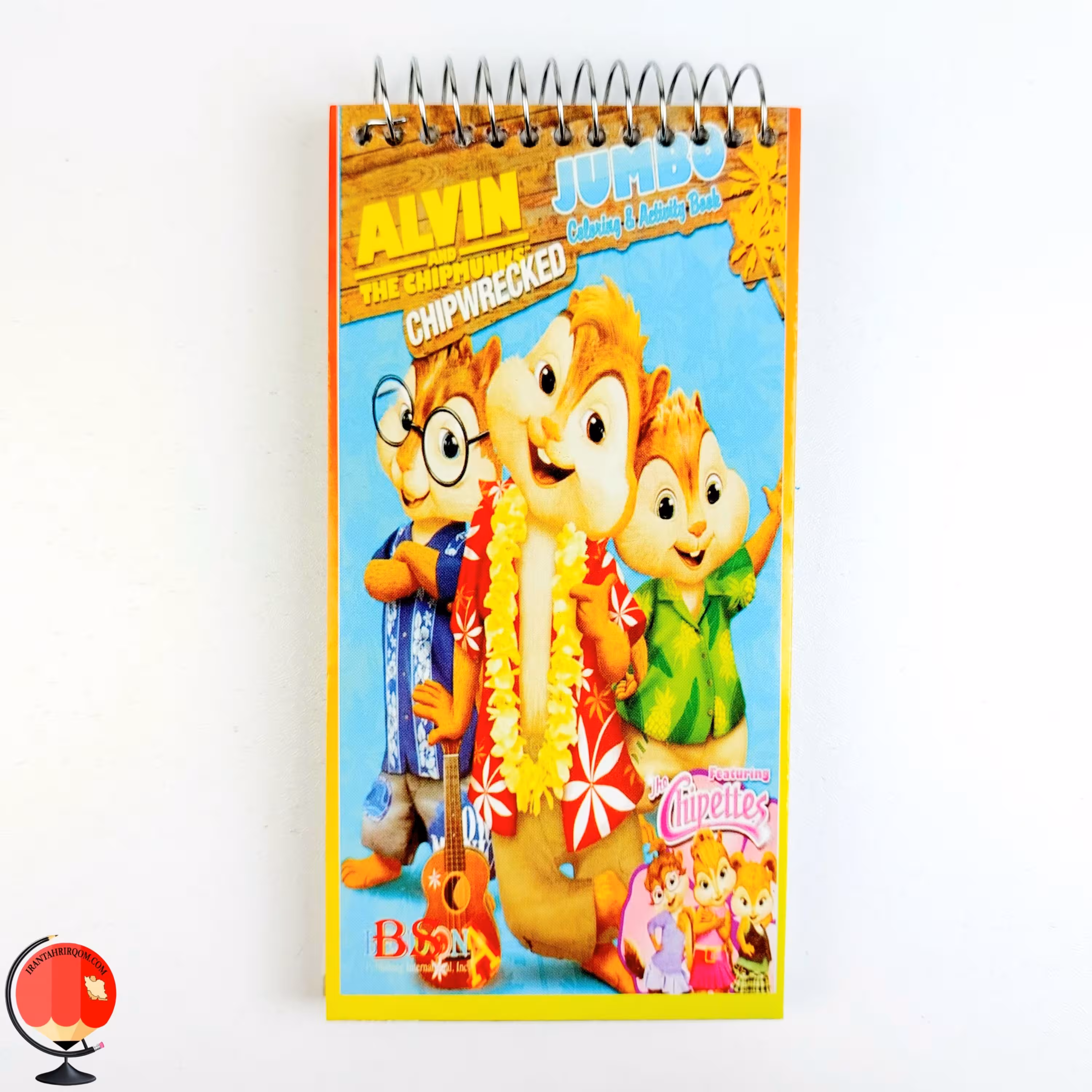 دفترچه یادداشت 70 برگ BS جلد سخت سیمی طرح الوین کد 2567