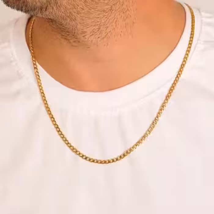 زنجیر مردانه کارتیر (Cartier ) 4 میل با استیل 304 درجه یک .کد z44.