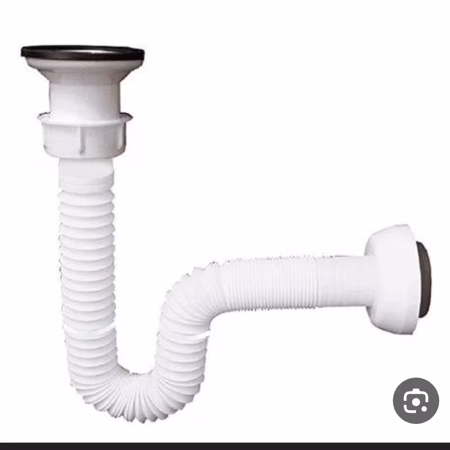 سیفون روشویی مدل خرطومی فلکسی 130 سانتی متر به همراه زیرآب 