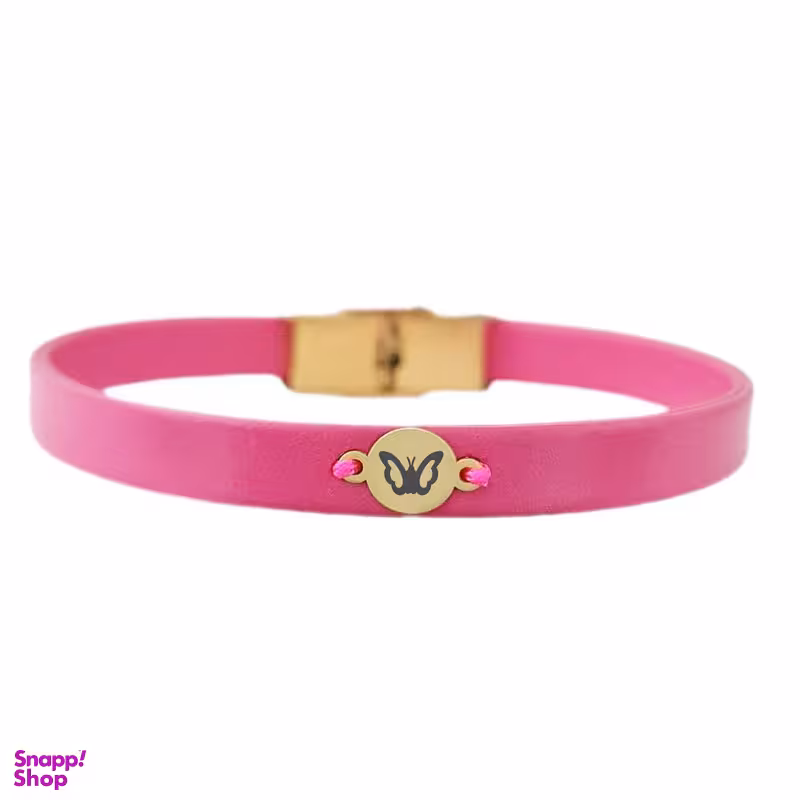 دستبند طلا 18 عیار زنانه لیردا مدل پروانه 7002