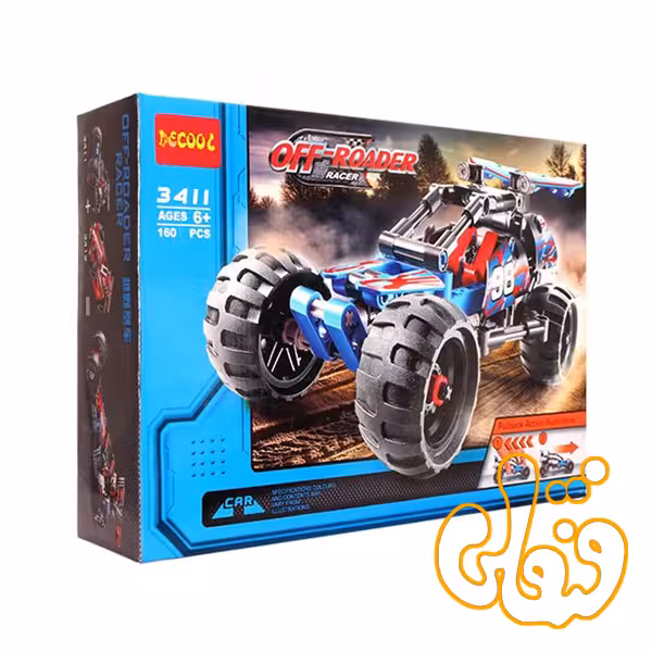 ساختنی لگو ماشین عقب کش 3411