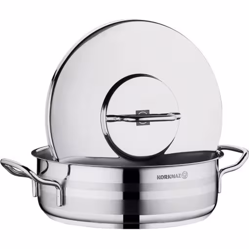 تابه دو دسته ( نیم قابلمه ) سایز 32 آسترا 2 مدل 2041 / KORKMAZ ASTRA2 A2041