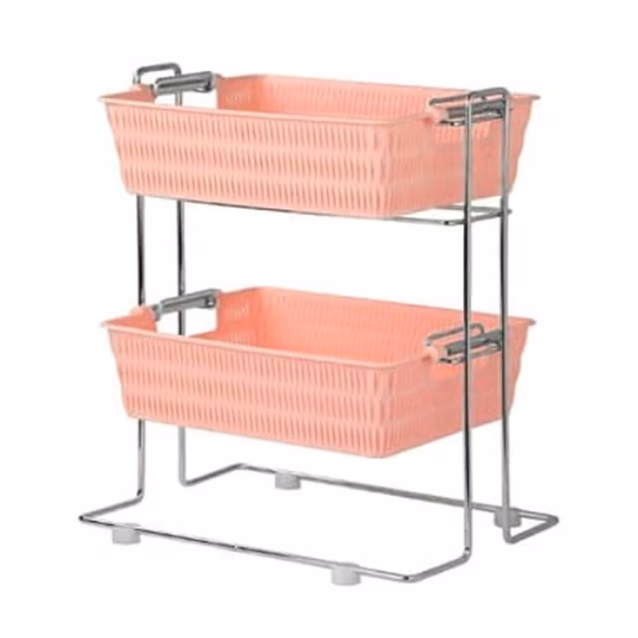 سبد سیب زمینی پیاز مستطیل بامبو 2طبقه بزرگ کد 1858