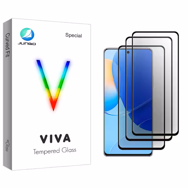 محافظ صفحه نمایش شیشه ای جانبو مدل Viva Glass MIX2106 مناسب برای گوشی موبایل هوآوی Nova 9 SE بسته سه عددی