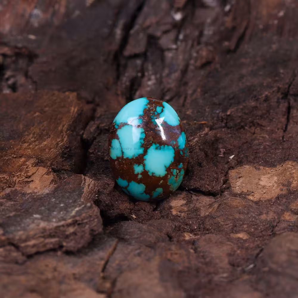 نگین فیروزه شجری کد 11596 - جواهری مشاهیر