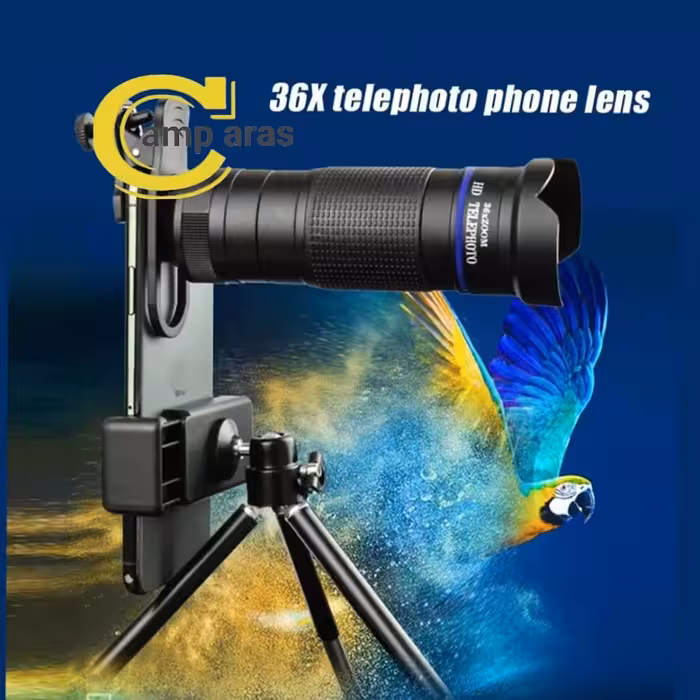 لنز تلسکوپی دوربین موبایل تله زوم HD TELEPHOTO 36xZOOM - کمپ آراس
