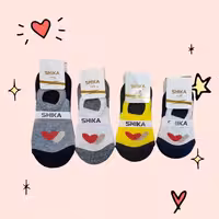 جوراب مچی بچگانه 4نمره شیکا طرح قلب لمه