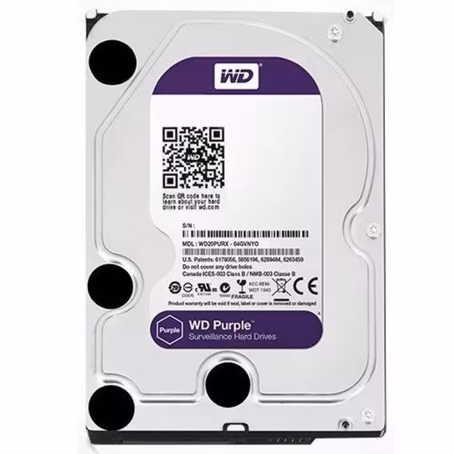 هارددیسک اینترنال وسترن دیجیتال  WD 6TB PURPLE