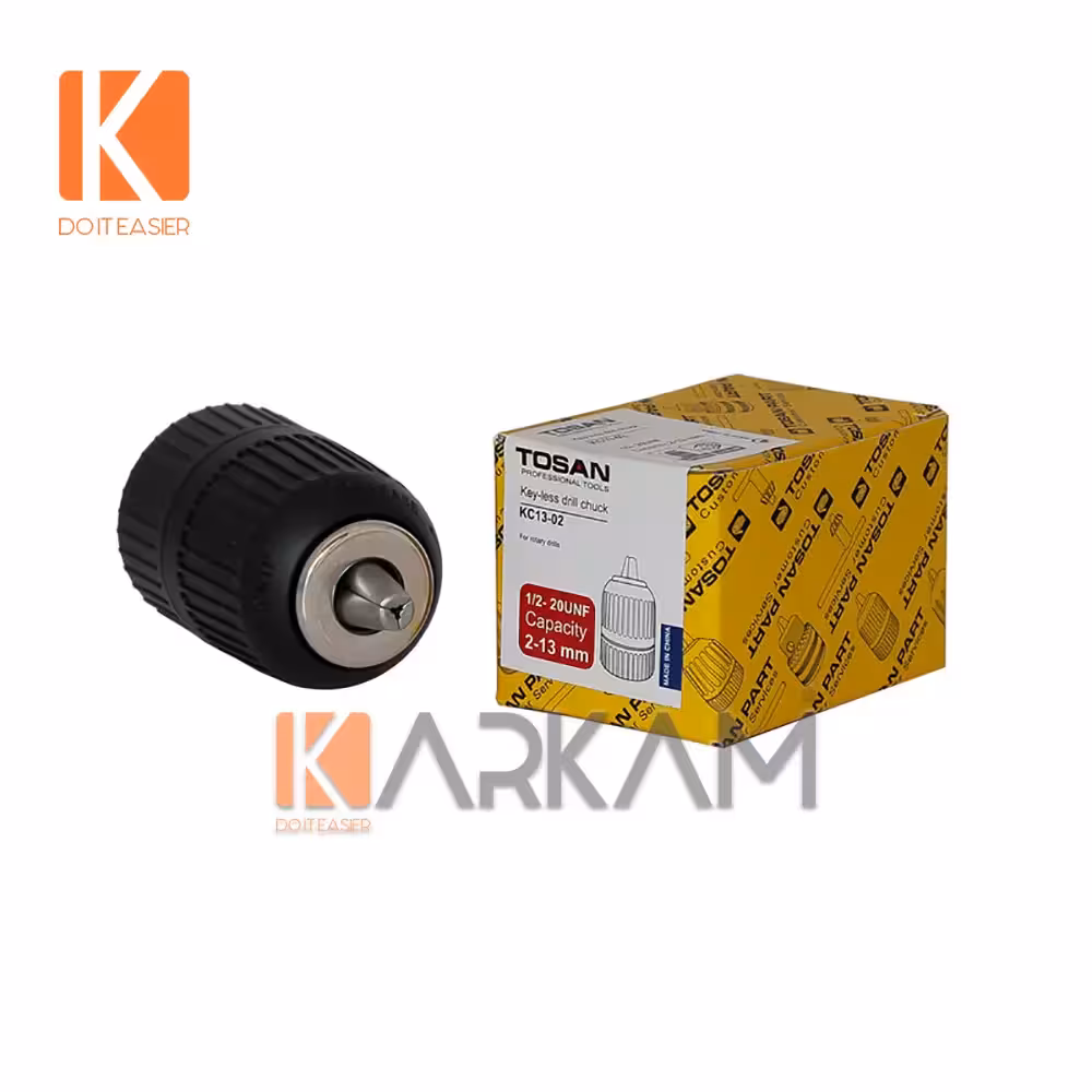 آچار سه نظام اتومات مشکی توسن KC13-02