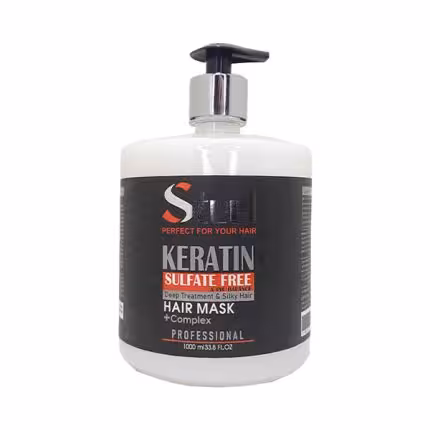 ماسک مو کراتینه بدون سولفات داخل حمام پمپی 1000 میل استیل