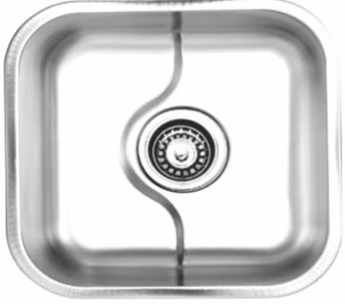 سینک نیمه فانتزی توکار SA33 سایز 48×45 عمق 20/5