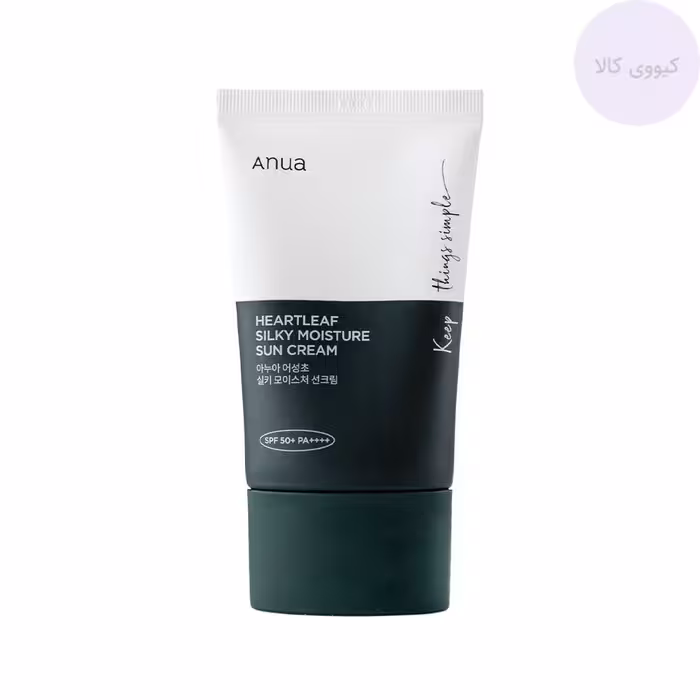 کرم ضد آفتاب آنوا Anua مرطوب کننده و تسکین دهنده heartleaf silky moisture