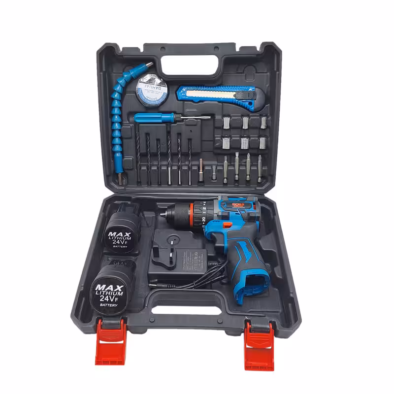 دریل چکشی شارژی صنعتی براشلس باس مدل LIFE_STYLE مجموعه 27 عددی | کالا مکس