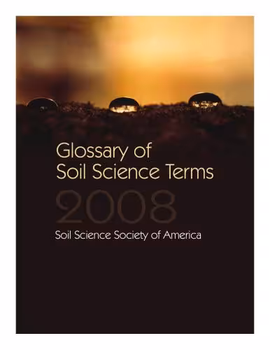 خرید و دانلود نسخه کامل کتاب Glossary of Soil Science Terms 2008