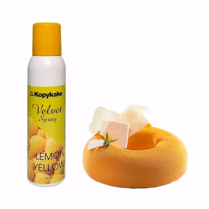 اسپری مخملی زرد 150 میل کپی کیک