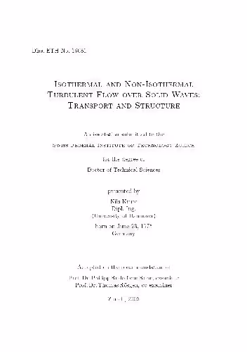 خرید و دانلود نسخه کامل کتاب Isothermal and Non-Isothermal Turbulent Flow over Solid Waves Transport and Structure