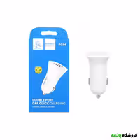 شارژر فندکی 15W فست دو پورت DENMEN مدل DZ06 – سفید