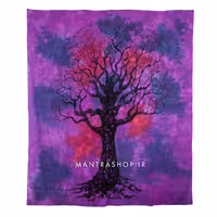 بکدراپ تپستری هندی درخت زندگی (روتختی دو نفره) کد 212