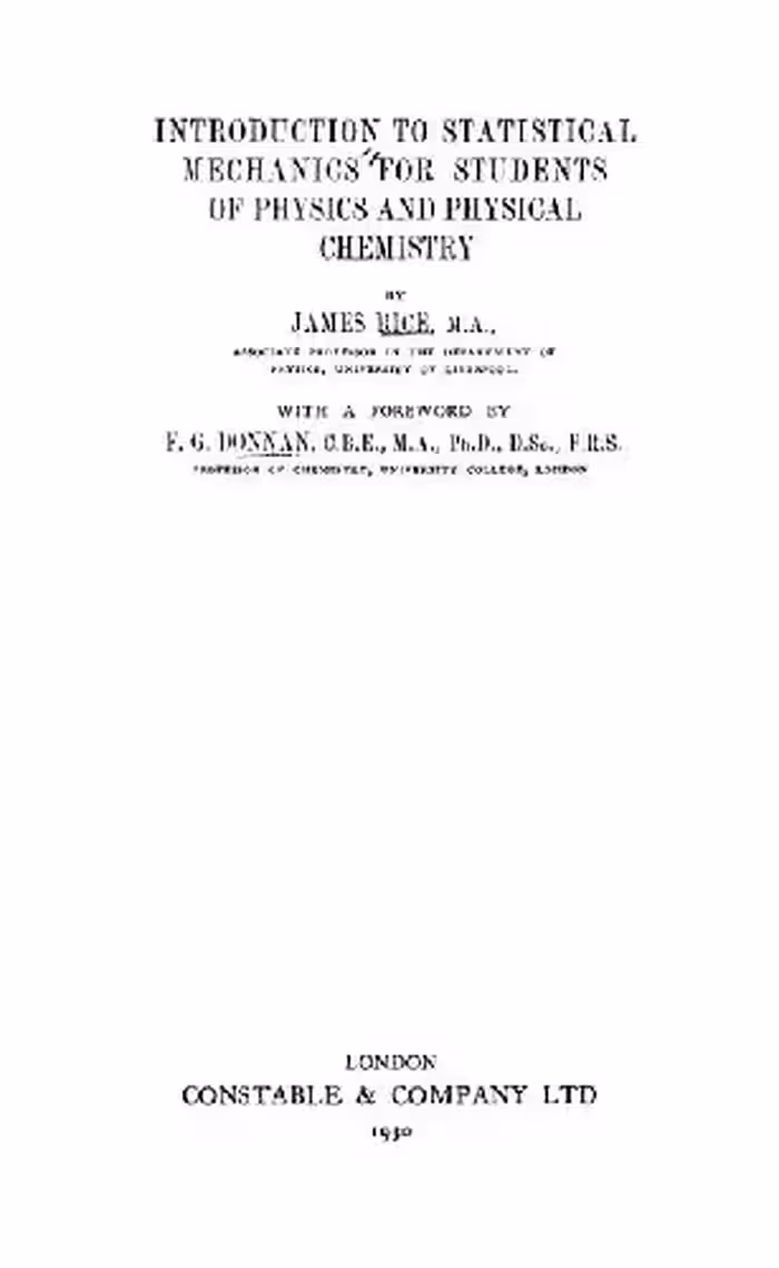 خرید و دانلود نسخه کامل کتاب Introduction To Statistical Mechanics