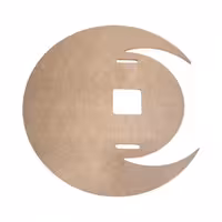 بیس MDF ساعت طرح هلال ماه 60 سانت