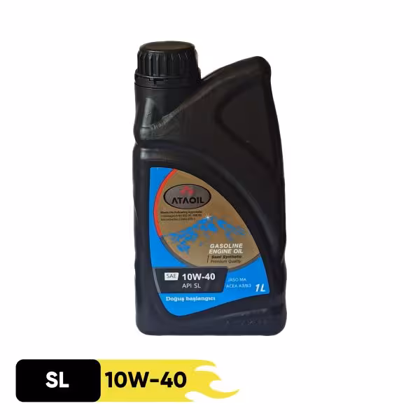 روغن موتور بنزینی آتا اویل مدل 10W-40 SL حجم 1 لیتر