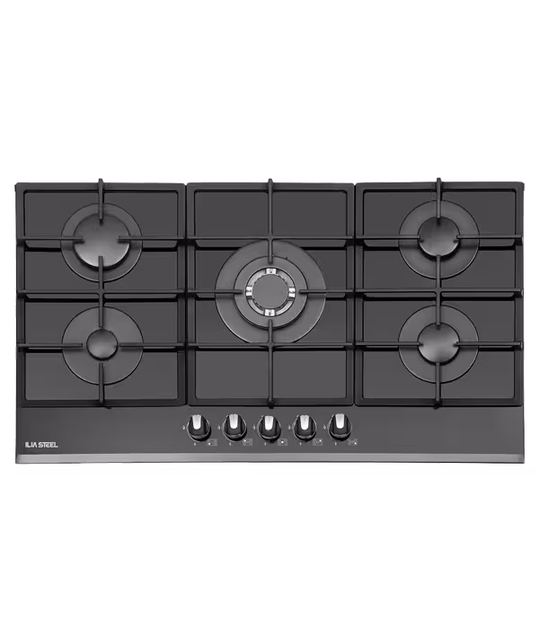 اجاق گاز شیشه ای G 527 w ایلیا استیل