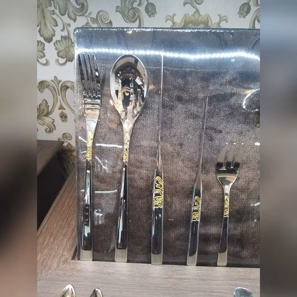 سرویس قاشق چنگال 110 پارچه 24 نفره بارونیا مدل 676g   هارد باکس