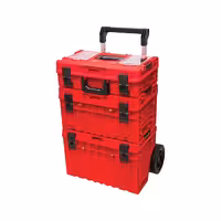 جعبه ابزار تخصصی چرخدار سه طبقه قرمز کیوبریک مدل Prime Cart 2.0 Expert RED set Ultra HD