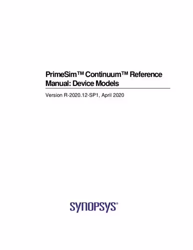 خرید و دانلود نسخه کامل کتاب PrimeSim™ Continuum™ Reference Manual: Device Models