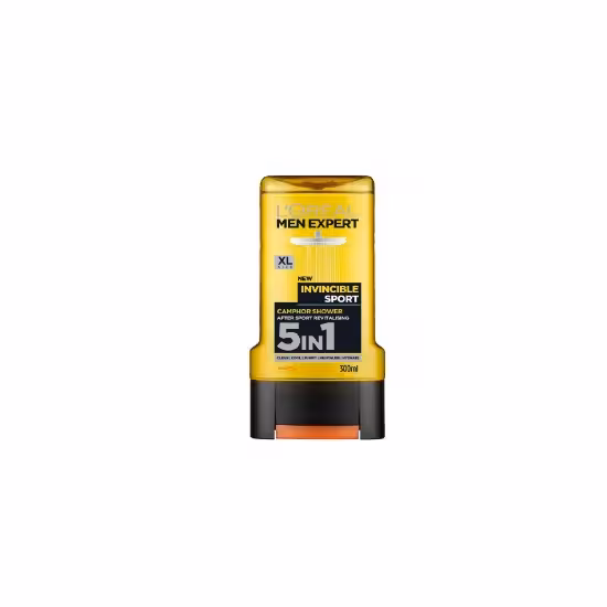 شامپو سر و بدن لورآل LOREAL مدل INVINCIBLE SPORT مردانه 5 کاره حجم 300 میل