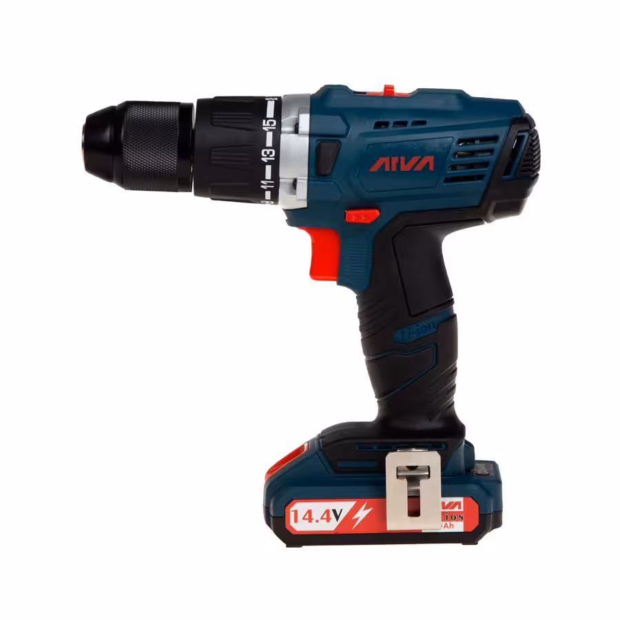 دریل شارژی 14.4 ولت چکشی آروا مدل 5813