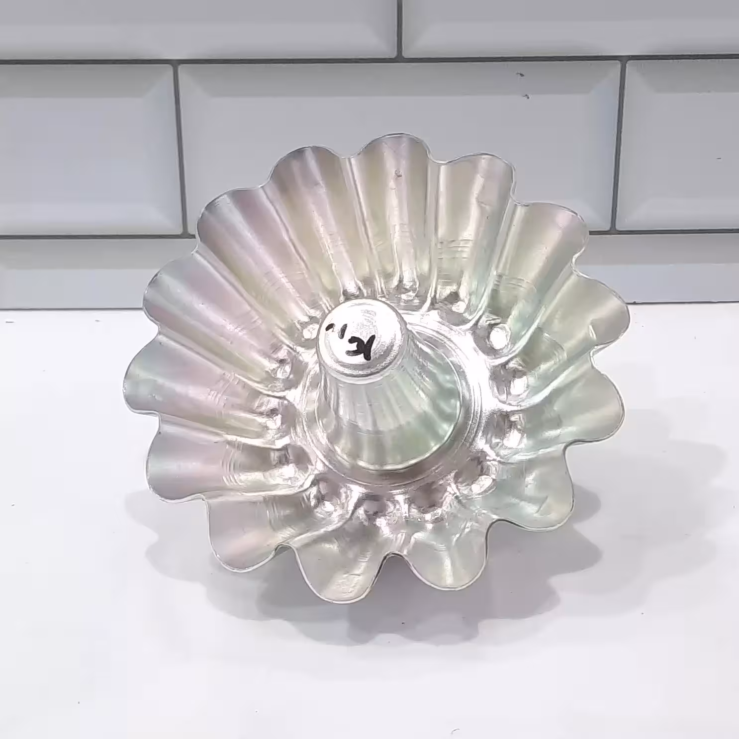 قالب آلومینیومی طرح 209 قطر 12 سانت ارتفاع 4.5 سانت (مخصوص کیک و دسر)