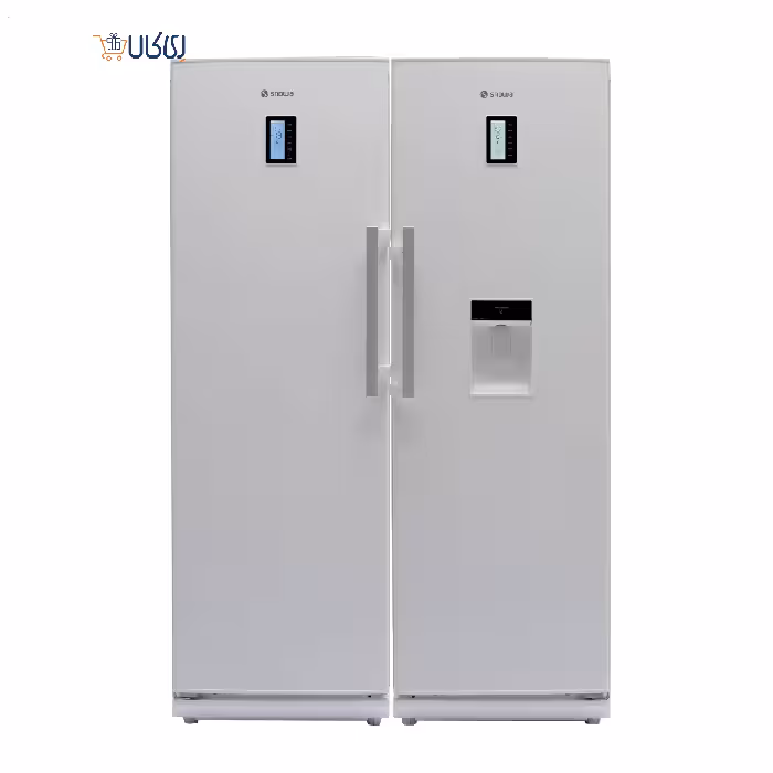 یخچال فریزر دوقلو اسنوا سفید براق مدل نیو کویین Snowa SN5-0190/SN6-0190SW