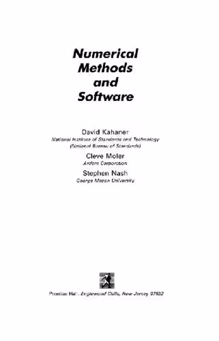 خرید و دانلود نسخه کامل کتاب Numerical methods and software