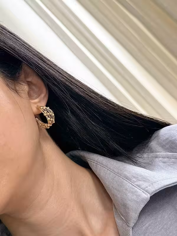 گوشواره آلبرنادو طرح طلا