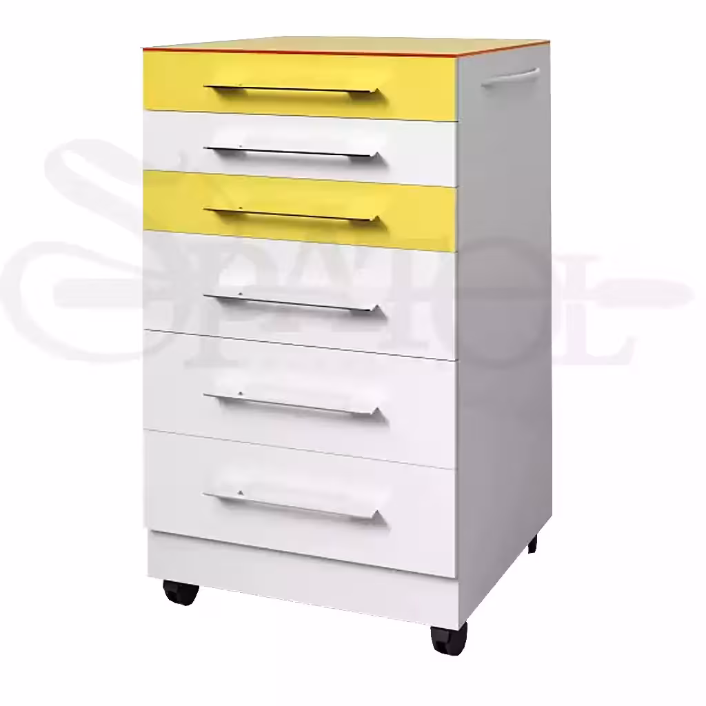 روتور 6 کشو تمام ام دی اف با درب هایگلاس و قفل مرکزی مدل RO 205 برند navidekbatan