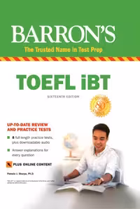 کتاب toefl ibt barrons 16th ، (تافل بارونز)