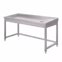 میز استیل برنج پاک کنی