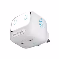 آداپتور شارژ 45 وات هوشمند پاورولوژِی Powerology Lumix GaN AI Power Charger PWCUQC052WH