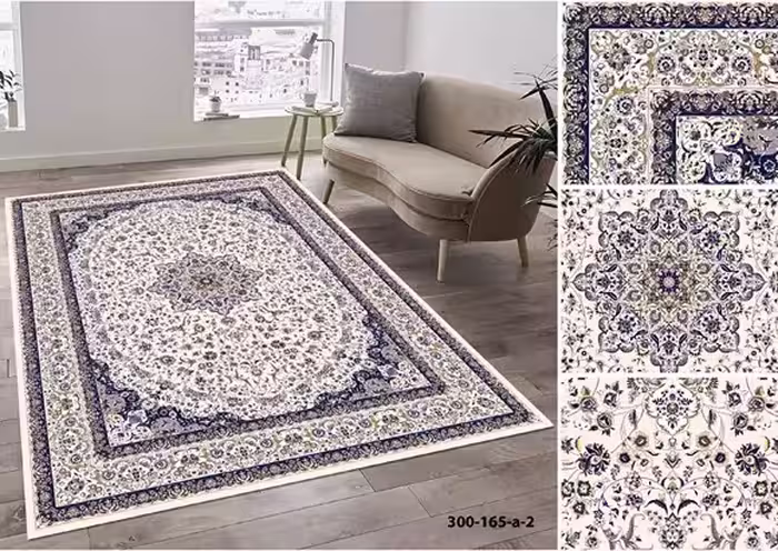 روفرشی کشدار مخمل شانل ترک(کشدوزی شده)-کد طرح 729