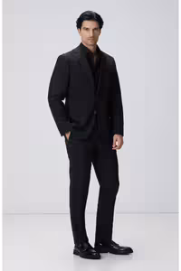 کت وشلوار مردانه SLIM FIT SIYAH ELBISE اورجینال Network